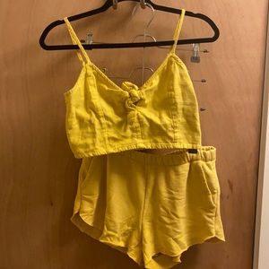 Yellow matching set